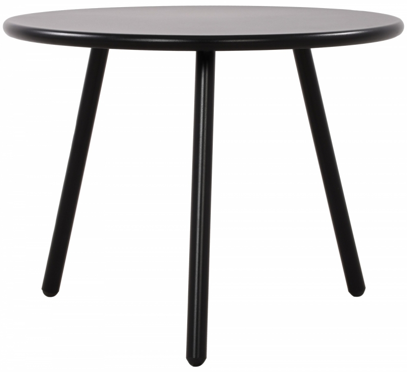 Konferenčný stolík Minot - v45 x Ø60 cm - Čierna