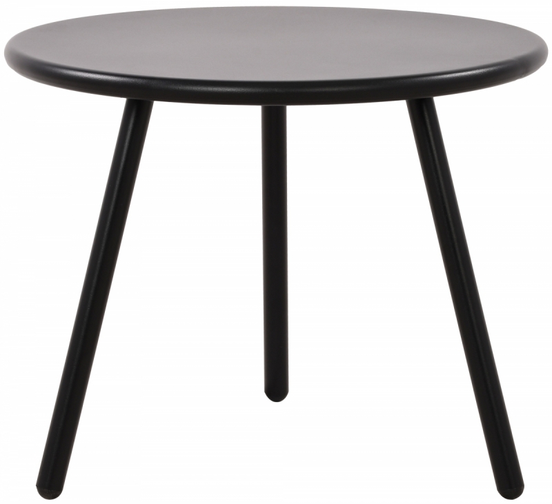 Konferenčný stolík Berea - v40 x Ø50 cm - Čierna
