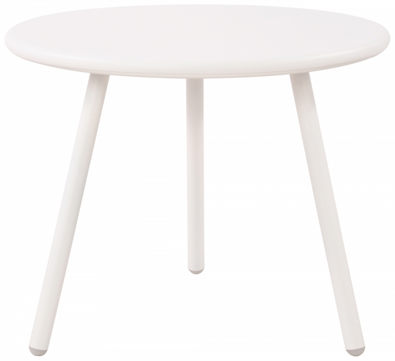 Konferenčný stolík Berea - v40 x Ø50 cm - Biela