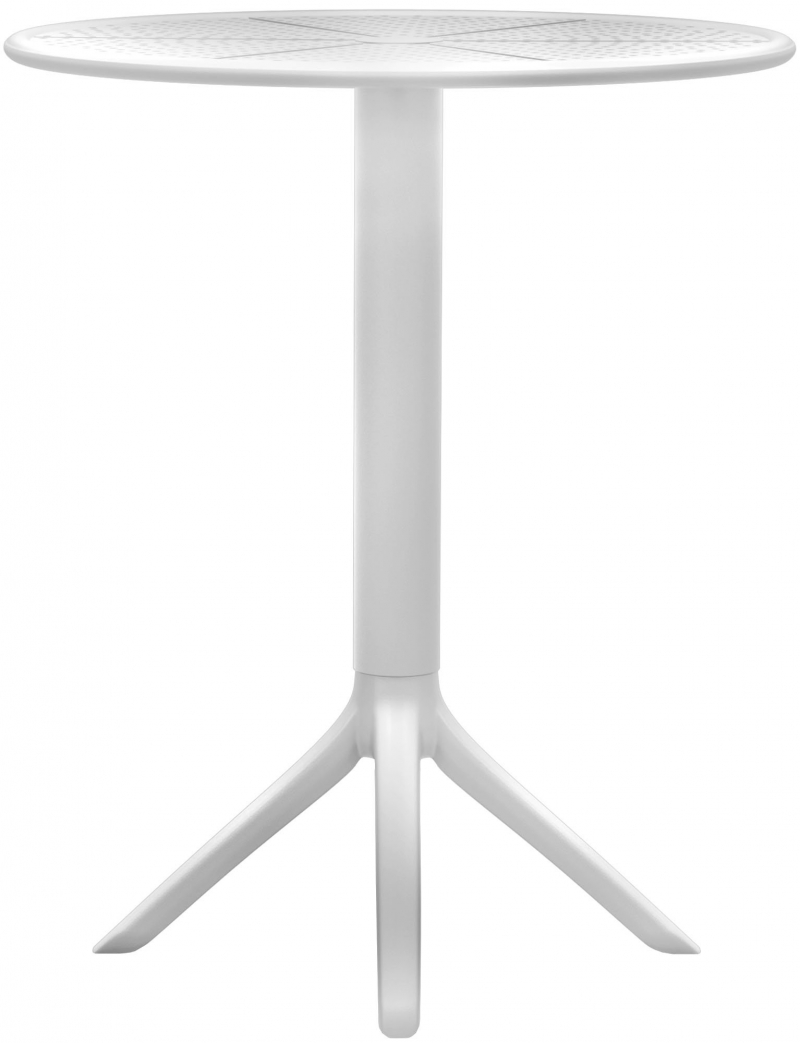 Okrúhly stôl Lacota 60 cm - biela