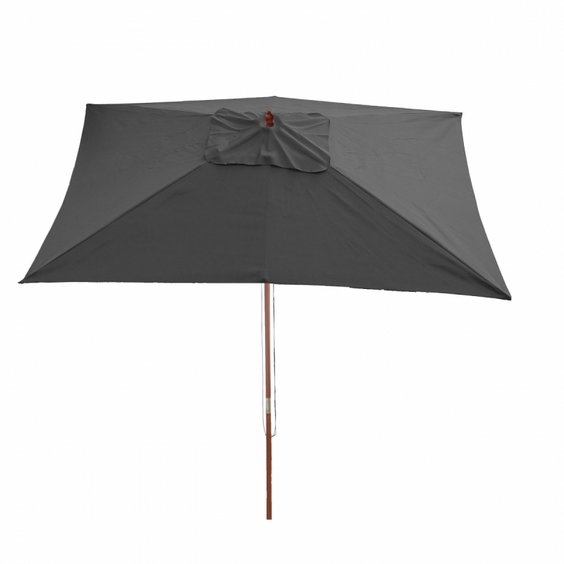 Slnečník Florida 2x3m - polyester/drevo 6kg - antracit