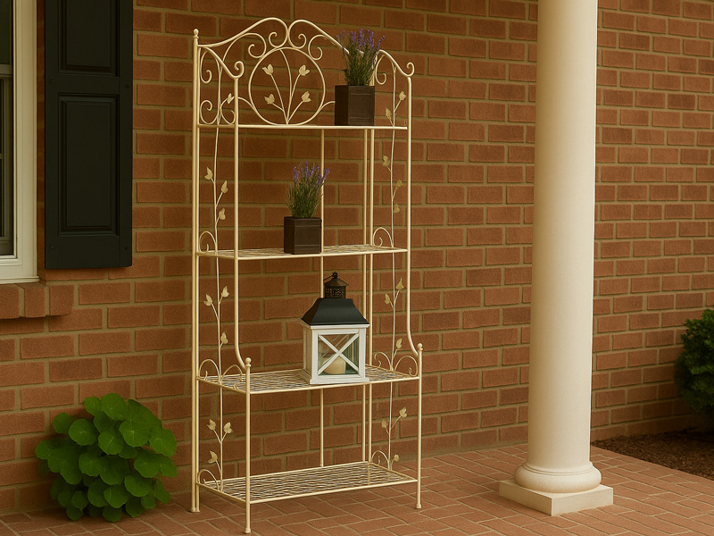 Kovové police a regály – kovový nábytok