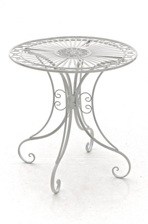 Kovový stôl GS13437402 - Biela antik