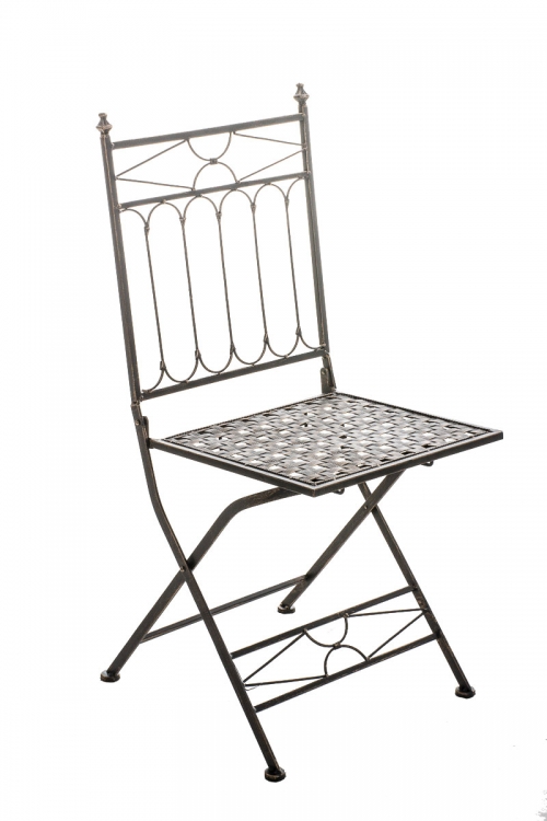 Kovová skladacia stolička GS19899 - Bronzová
