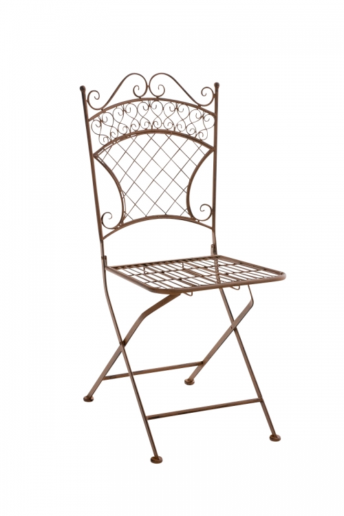 Kovová skladacia stolička GS11968835 - Hnedá antik