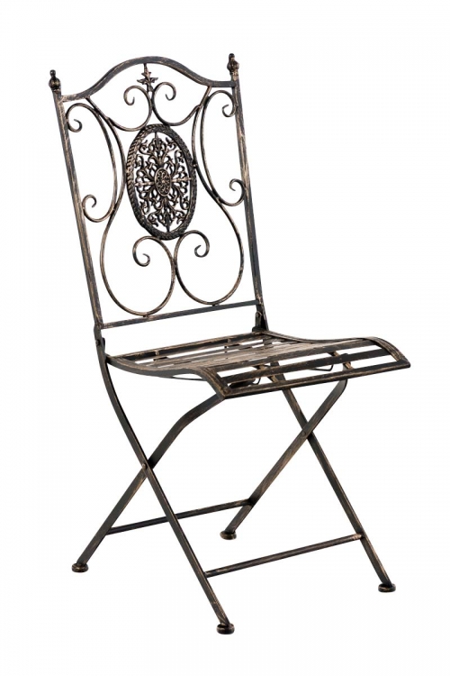 Kovová stolička Sibell - Bronzová