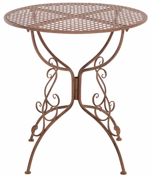Kovový stôl GS13436802 - Hnedá antik