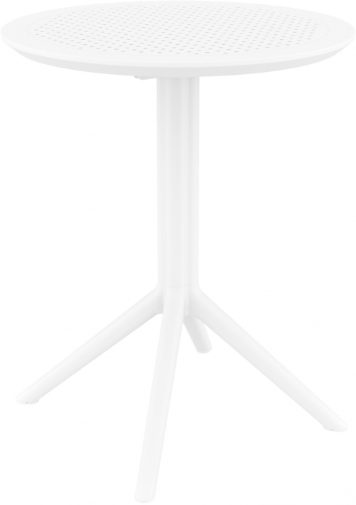 Skladací stôl Sky round - biela
