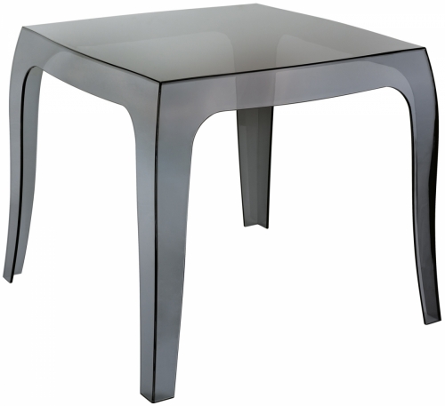 Stôl Queen - v43 x 50 x 50 cm - Čierna