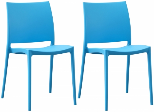2x Stolička Meton - Modrá