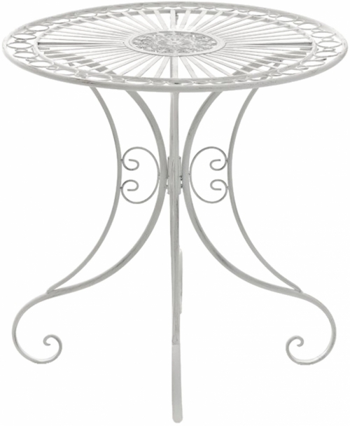 Kovový stôl GS13437402 - Biela antik