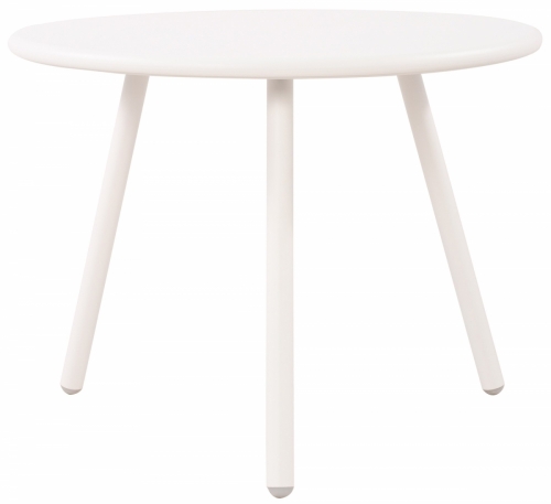 Konferenčný stolík Minot - v45 x Ø60 cm - Biela