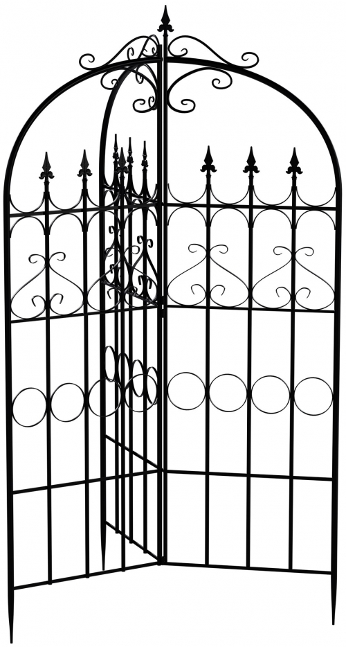 Mriežka na popínavé rastliny Flowton - čierna