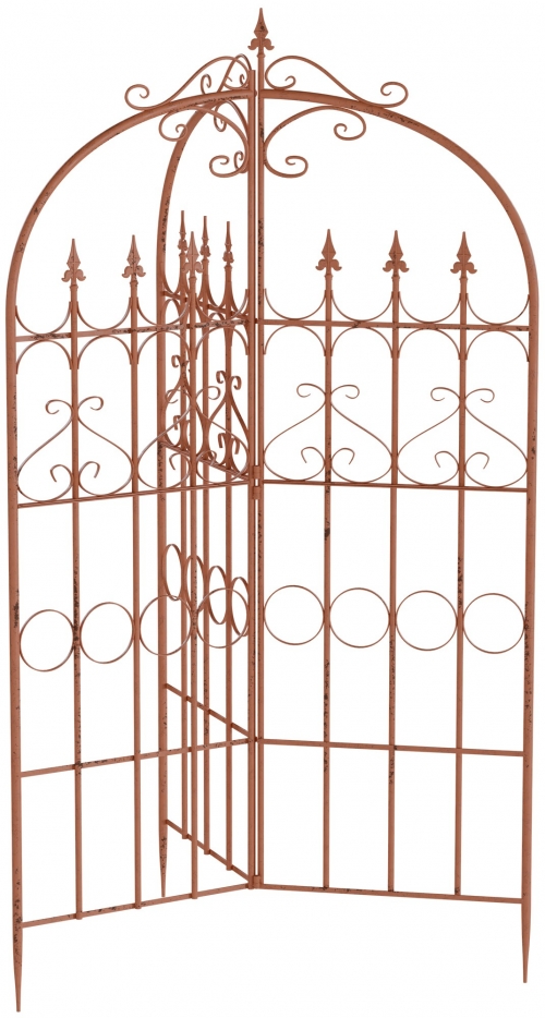 Mriežka na popínavé rastliny Flowton - hnedá