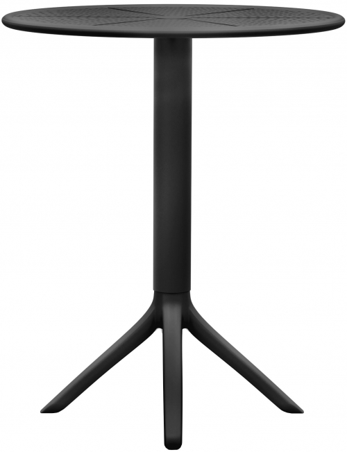 Okrúhly stôl Lacota 60 cm - čierna