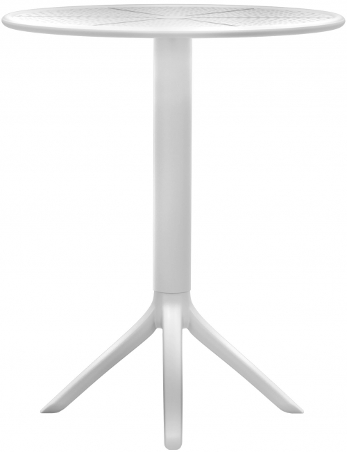 Okrúhly stôl Lacota 60 cm - biela