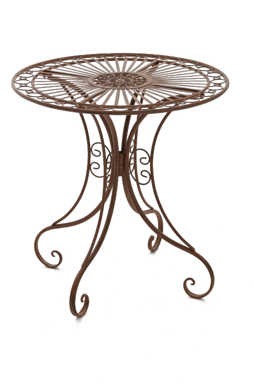 Kovový stôl GS13437402 - Hnedá antik