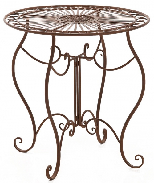 Kovový stôl GS11174635 - Hnedá antik