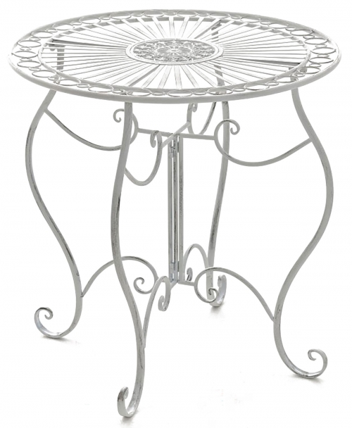 Kovový stôl GS11174635 - Biela antik