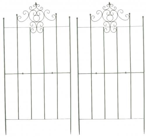 2x Mriežka na popínavé rastliny Paula - 180 x 85,5 cm - Zelená antik