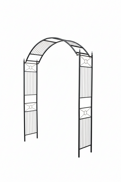 Oblúk na ruže Flexi s nastaviteľnou šírkou - Čierna
