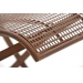 Kovová skladacia stolička Kiran - Hnedá antik