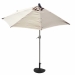 Slnečník polkruh Parla 270 cm so stojanom - polyester/hliník - krémová