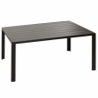Záhradný stôl HWC-N40, hliník, 140x80cm - antracit