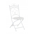 Kovová stolička skladacia Indra - Biela