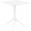 Skladací stôl Sky square - biela