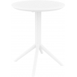 Skladací stôl Sky round - biela