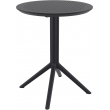 Skladací stôl Sky round - čierna