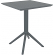 Skladací stôl Sky square - tmavošedá