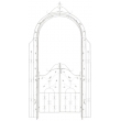 Pergola na popínavé rastliny GS22232 s bránkou - Antik biela