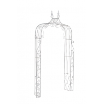 Oblúk na ruže Wine - Biela antik