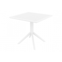 Stôl Sky 80 - v74 x 80 x 80 cm - Biela