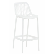 Plastová barová stolička DS10778434 - Biela