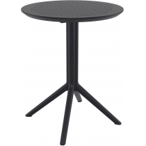 Skladací stôl Sky round - čierna