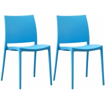 2x Stolička Meton - Modrá