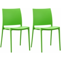 2x Stolička Meton - Zelená