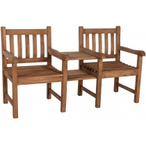 Lavica Lior so stolom - teak