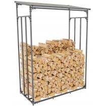 Prístrešok na palivové drevo Ruston L - 130x70x185 cm, kov antracit